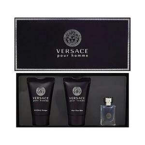 Versace Pour Homme Grooming Set - Black and Silver